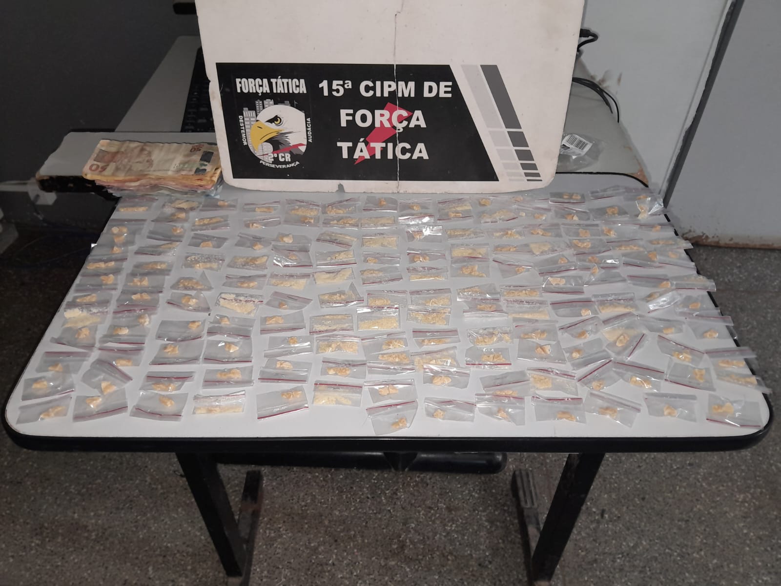 Polícia Militar prende suspeito por tráfico em Nossa Senhora do Livramento