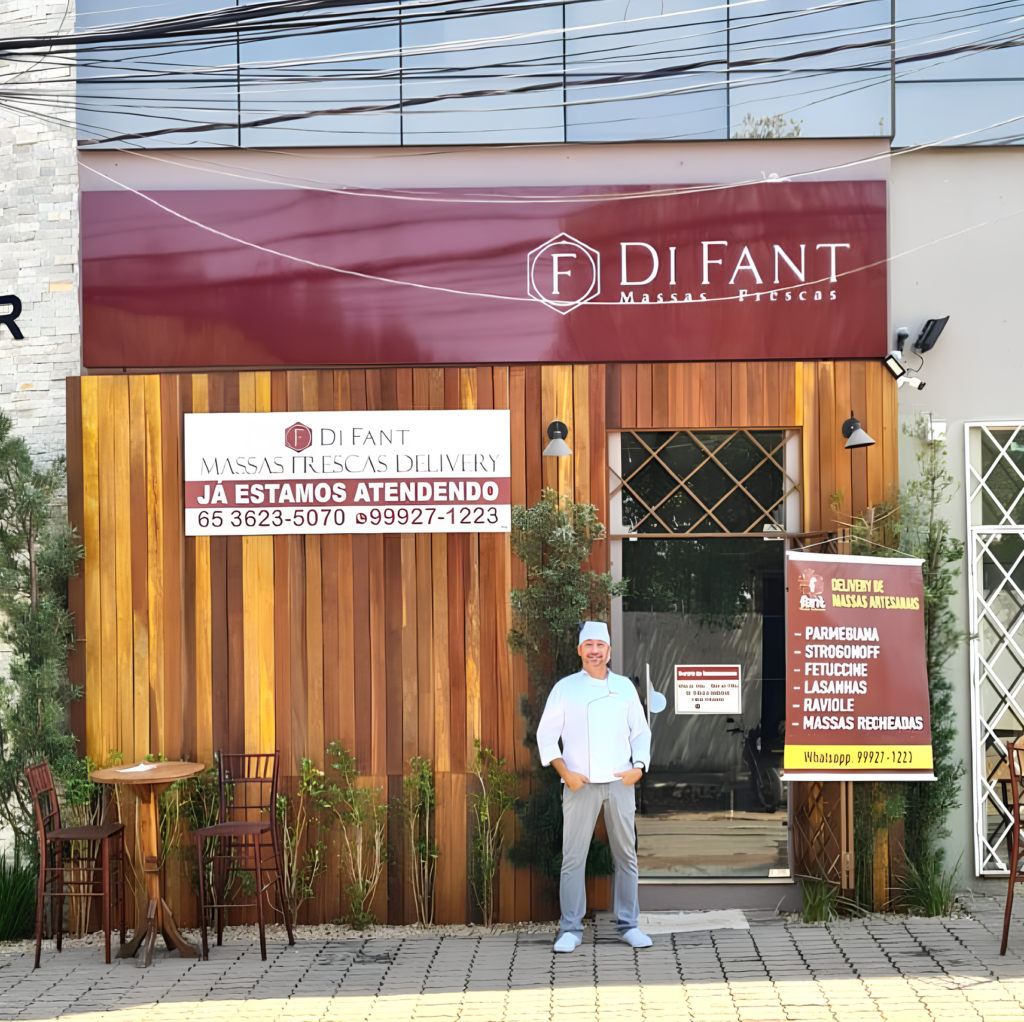 Foto com Fábio em frente a Di Fant