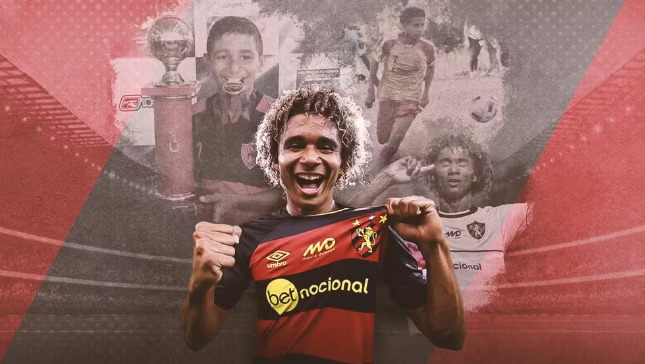 Arte de Pedro Lima, lateral-direito do Sport
