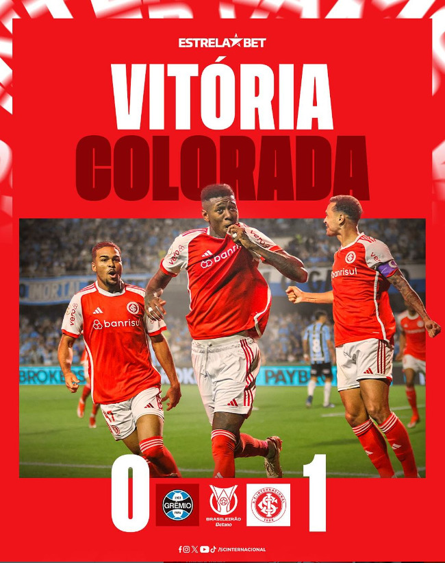 Internacional vence o Grêmio