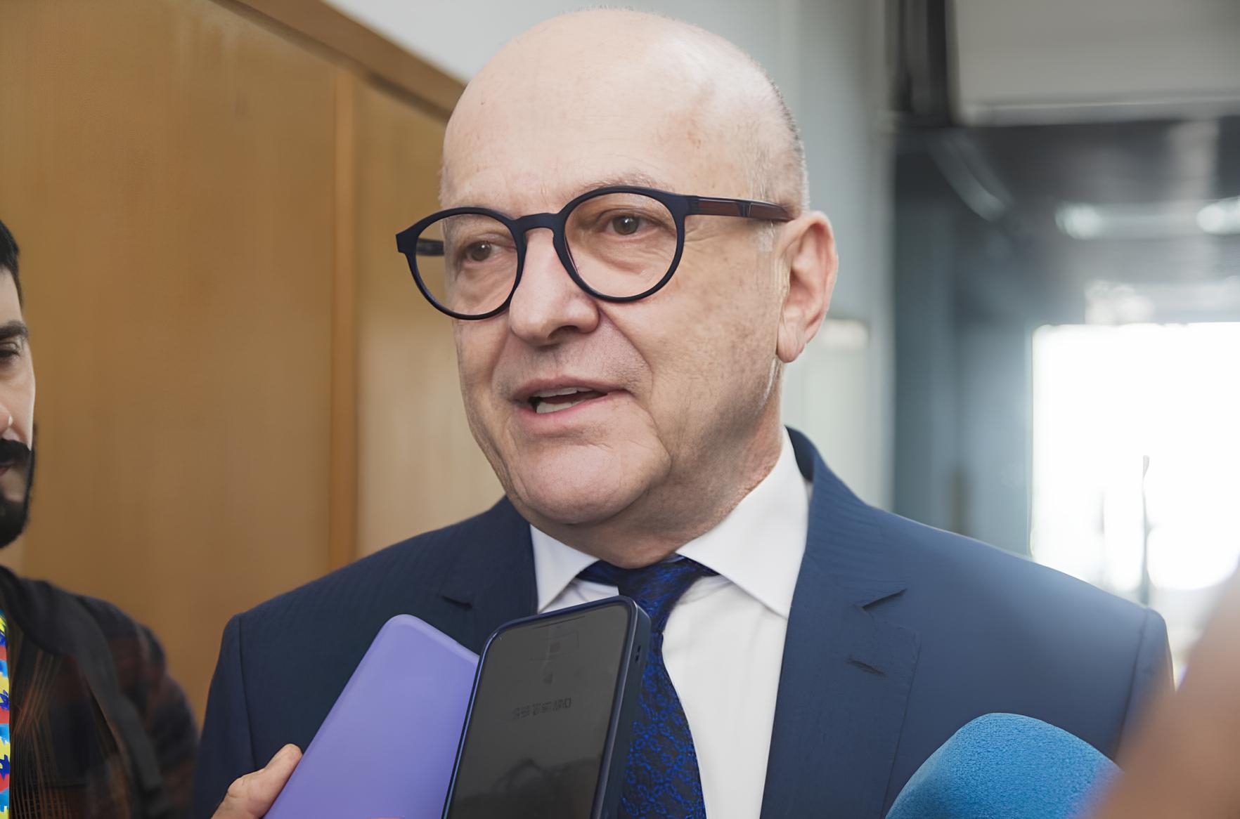 O governador interino, Otaviano Pivetta: "Uma pessoa de MT tem mais legitimidade"