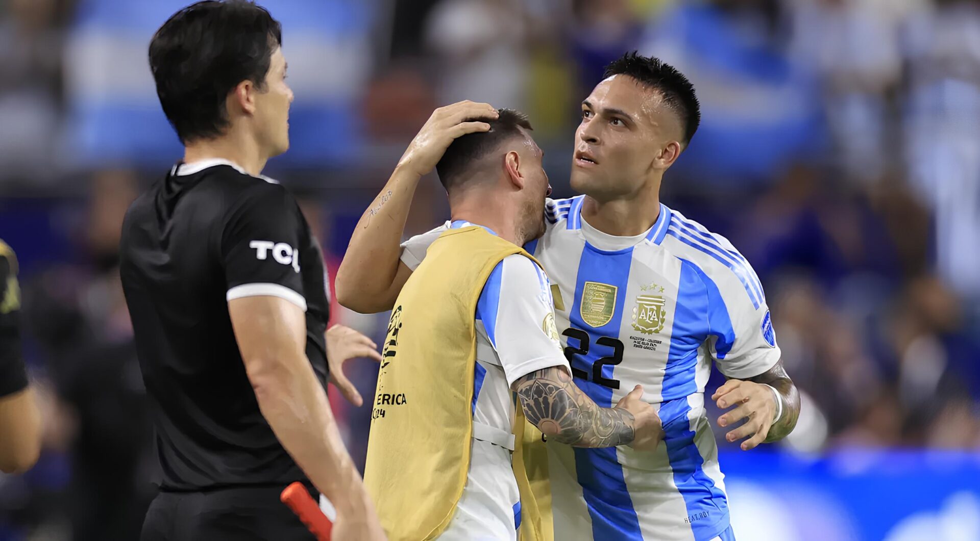 Lautaro Martínez marcou o gol do título da Argentina