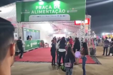 Acidente na praça de alimentação da 56ª Expoagro