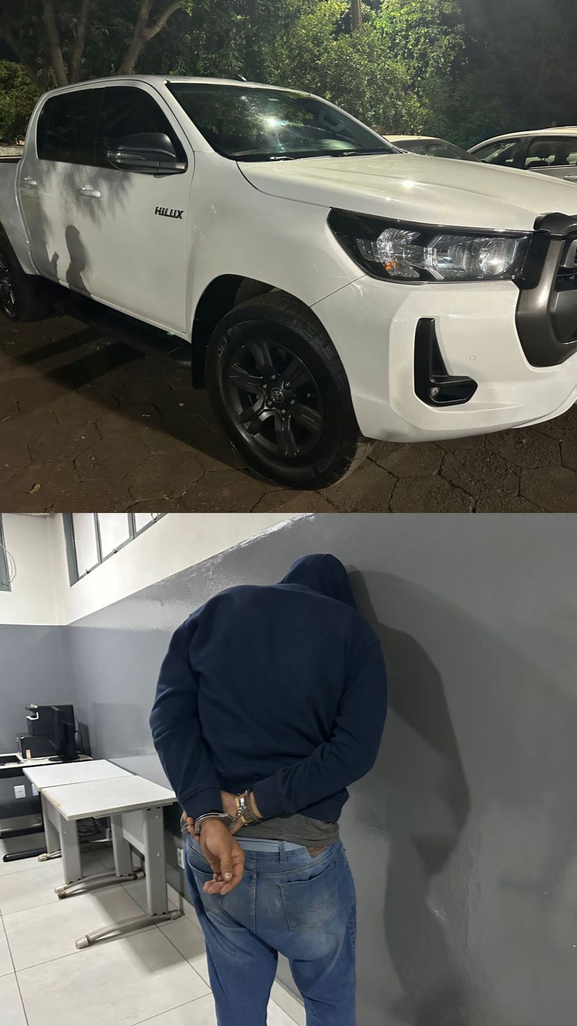 Criminoso com tornozeleira eletrônica desligada furta caminhonete em Cuiabá