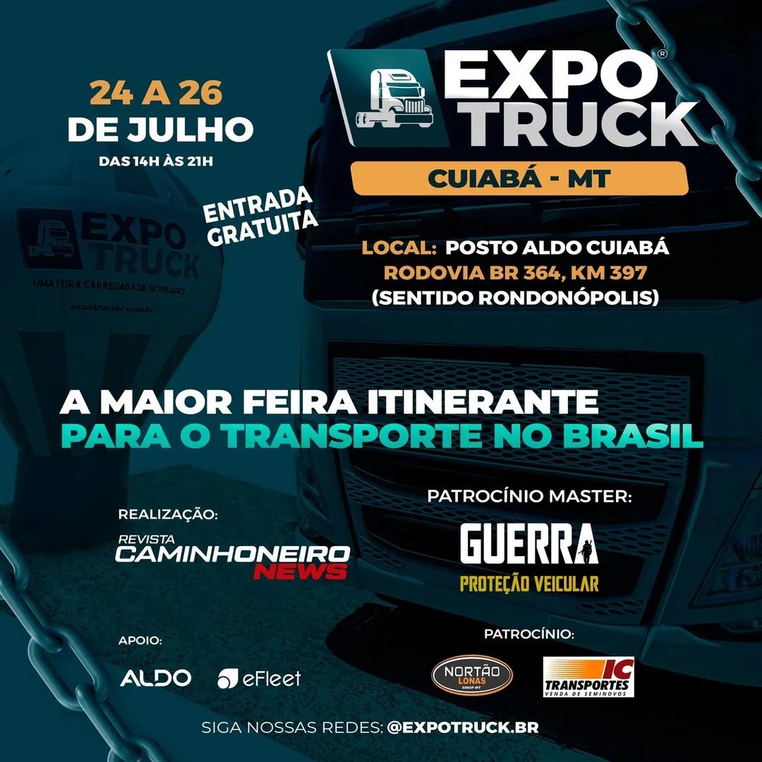 EXPOTRUCK CUIABÁ 2024; Prepare-se para a maior feira de caminhões de Cuiabá