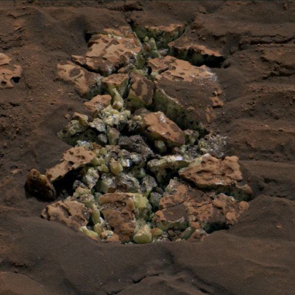Enxofre puro é encontrado em Marte pelo Rover Curiosity da NASA