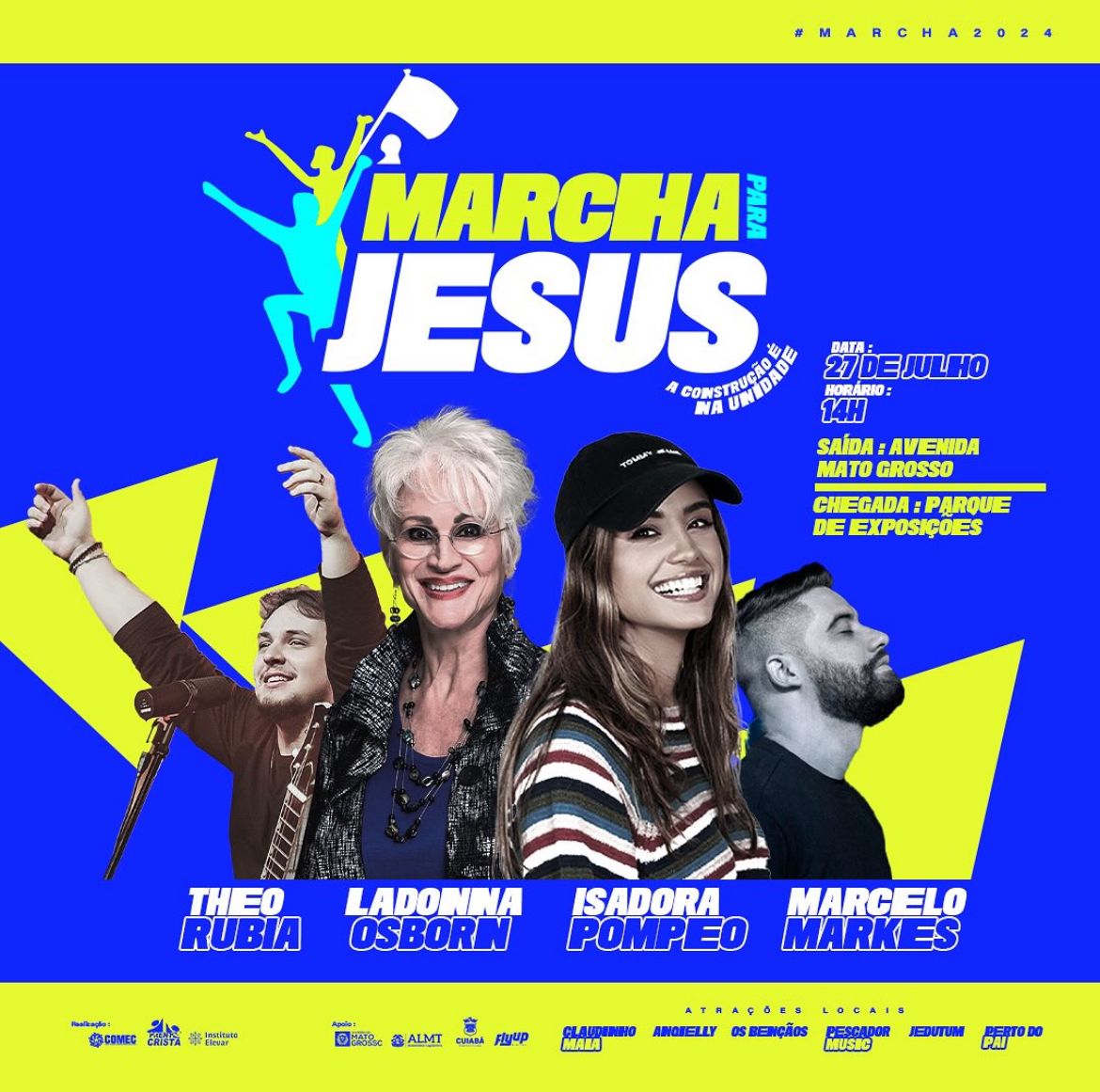 Surpreenda-se com a Marcha para Jesus 2024; veja o que esperar neste sábado (27)