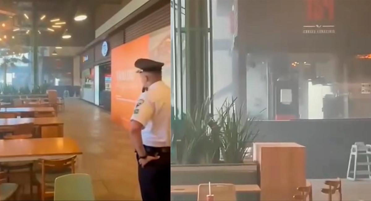 Um princípio de incêndio no Shopping Pantanal, em Cuiabá, assustou clientes
