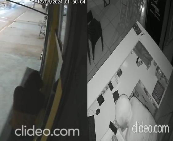 homem que saiu recentemente da prisão, arrombou a porta de um estabelecimento comercial em Cáceres