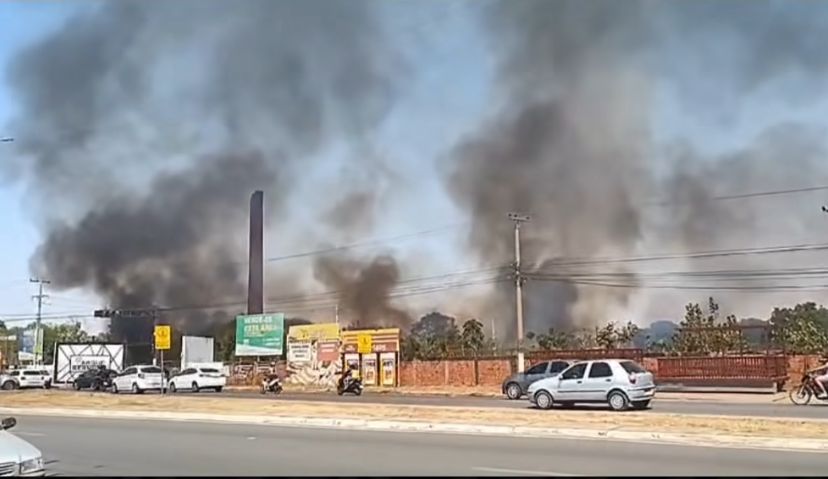 Fogo Consome Parque Berneck e Deixa Várzea Grande em Alerta