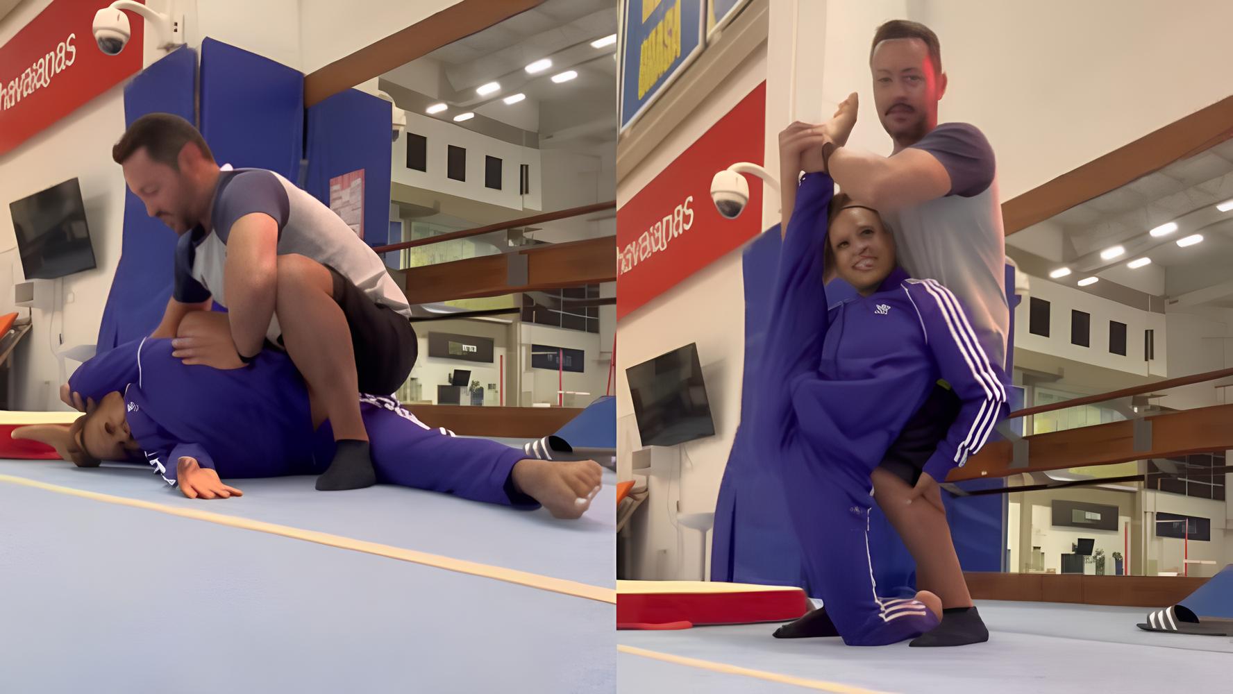 Rebeca Andrade impressiona ao mostrar seu alongamento