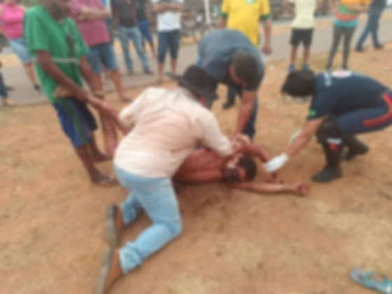 Homem em situação de rua é esfaqueado e atropelado ao tentar fugir de agressões em MT