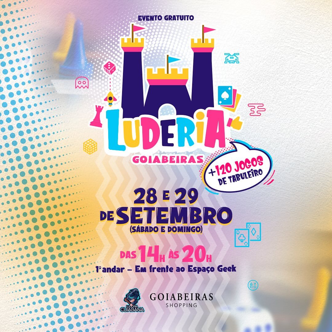 Luderia Goiabeiras Shopping garante diversão para toda a família; ENTRADA GRATUITA