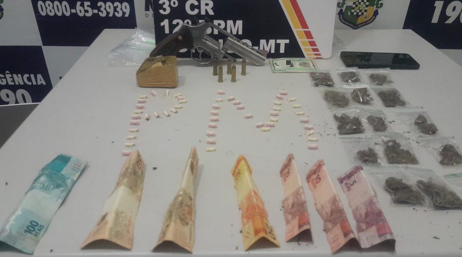 Tráfico desmantelado: Polícia prende homem armado com drogas em Sorriso