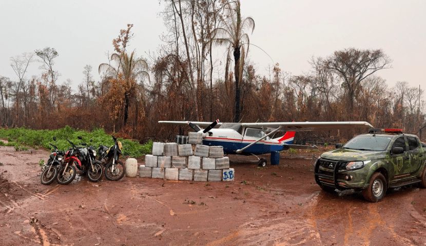 Polícia apreende 600 quilos de cocaína em aeronave em Mato Grosso; 2 mortos