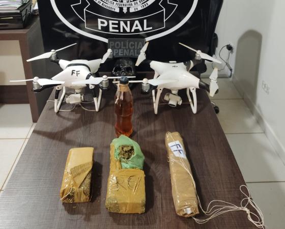Bandidos tentam entregar maconha e uísque em penitenciária