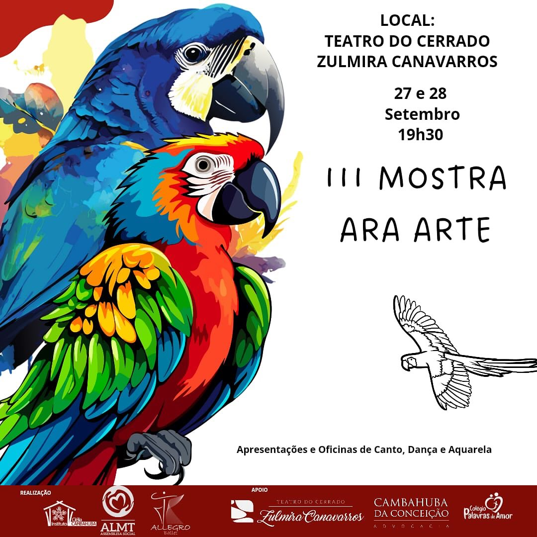 III Mostra Ara Arte no Teatro Zulmira Canavarros; CONFIRA A PROGRAMAÇÃO