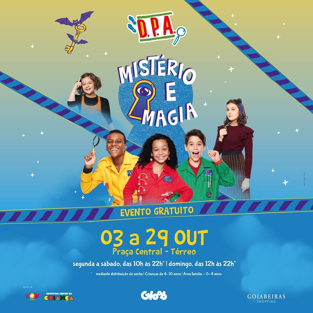 Shopping Goiabeiras promove evento inspirado em "Detetives do Prédio Azul"; VEJA VÍDEO