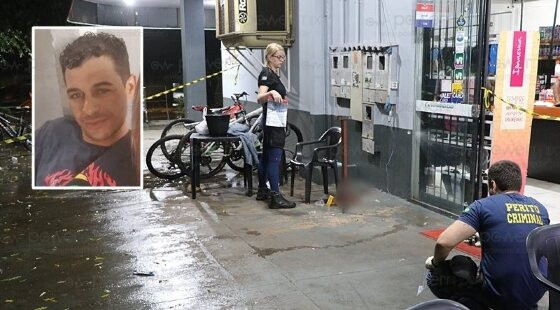 Homem leva tiro na cabeça na porta de mercado do interior
