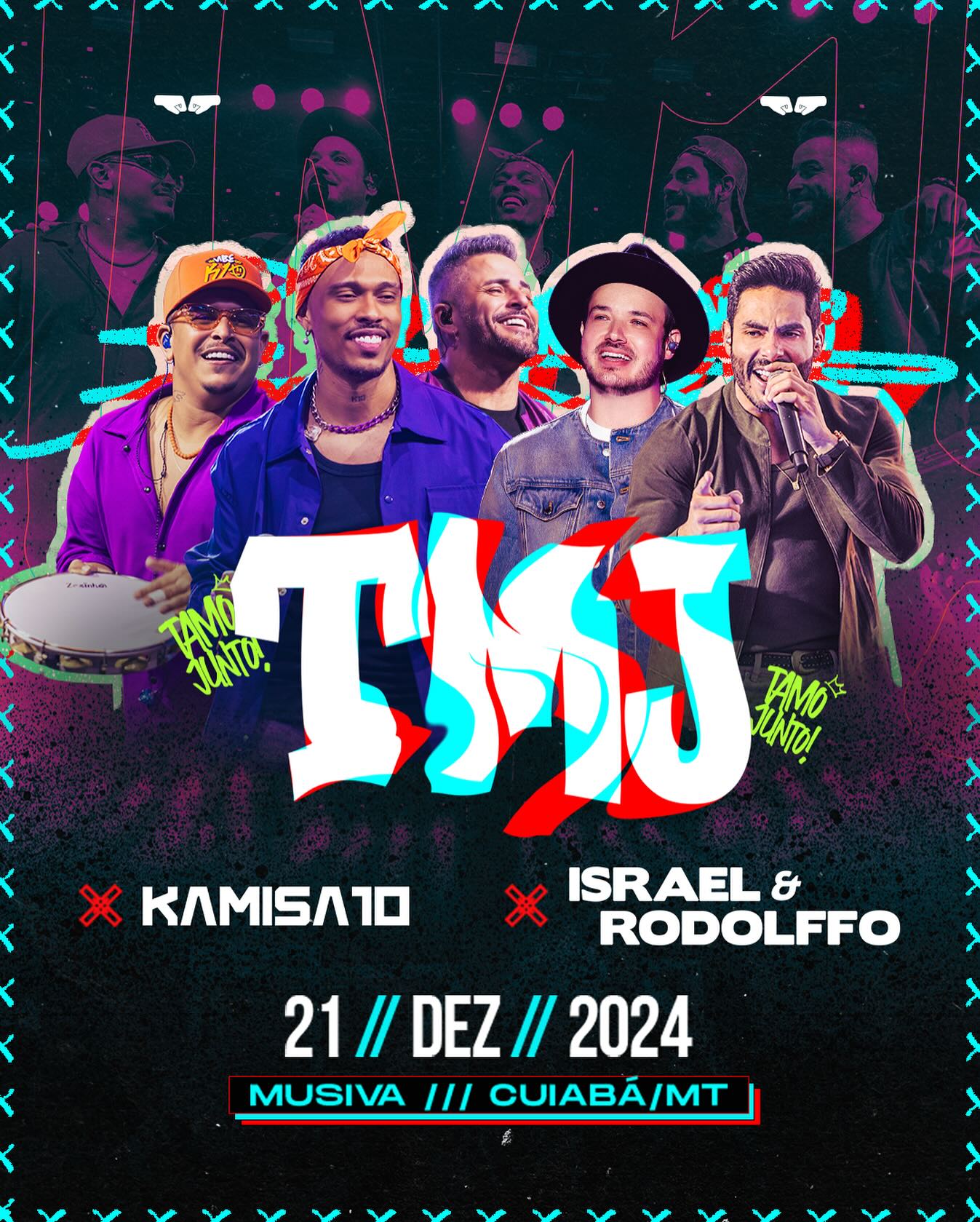 Israel e Rodolffo e Kamisa 10 fecham o ano com chave de ouro na Musiva em show histórico; VEJA VÍDEO