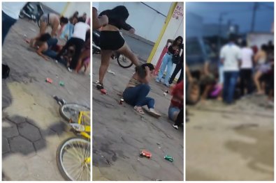 Briga generalizada entre mulheres em posto de gasolina de Cáceres é registrada em vídeo