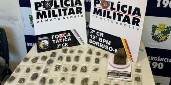 Traficante que fazia “delivery” de maconha é preso pela FT em Sorriso/MT