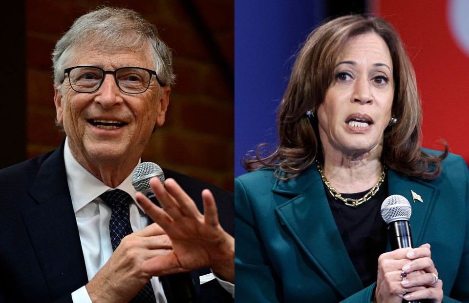 Bill Gates doa US$ 50 milhões para a campanha de Kamala Harris e declara oposição a Donald Trump; SAIBA TUDO