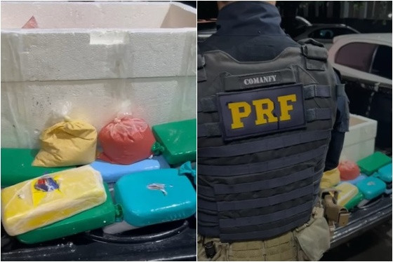 Traficantes são presos com isopor abarrotado de drogas em MT