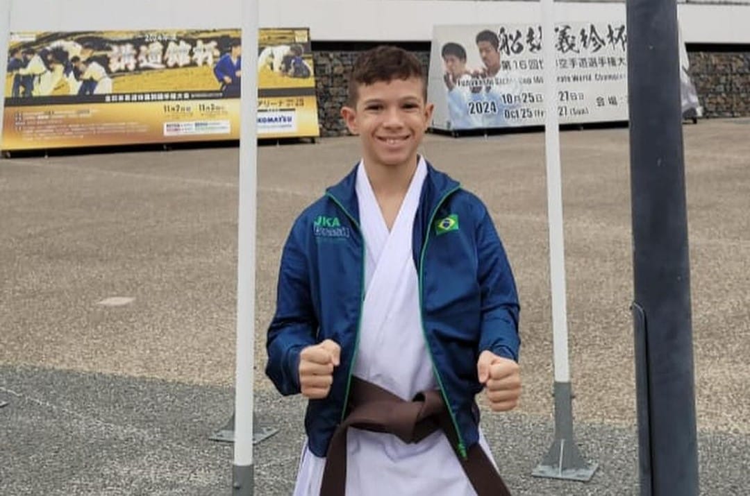 Felipe Destro Fonseca, Atleta de 11 Anos, Representa Mato Grosso no Mundial de Karatê no Japão