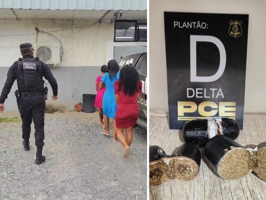 Três mulheres são detidas ao tentar entrar com drogas na PCE em Cuiabá
