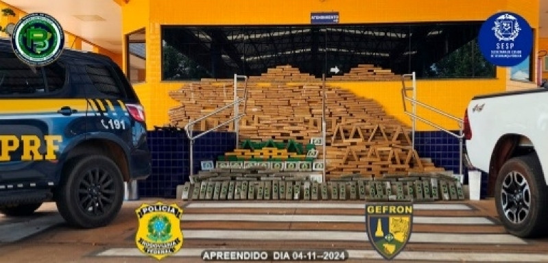 Gefron e PRF Apreendem Quase 660 kg de Drogas em Cuiabá