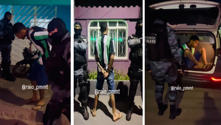 Equipe RAIO prende suspeito com mandado de prisão em Cuiabá; VEJA VÍDEO