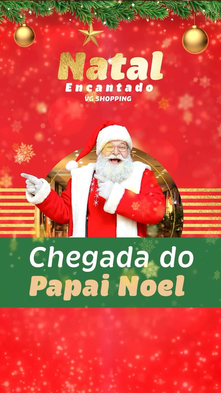 Chegada do papai noel no Várzea Grande Shopping; VEJA VÍDEO
