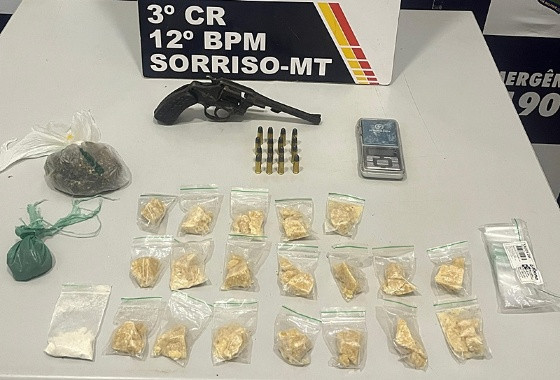 Polícia Militar apreende adolescente com drogas e arma em Sorriso