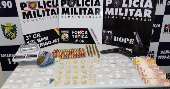 Força Tática frustra atentado e prende suspeitos com armas e drogas em Sorriso