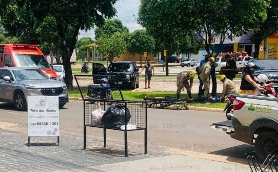 Grave Acidente entre Moto e Fiat Strada Deixa Mulher Ferida em Nova Mutum