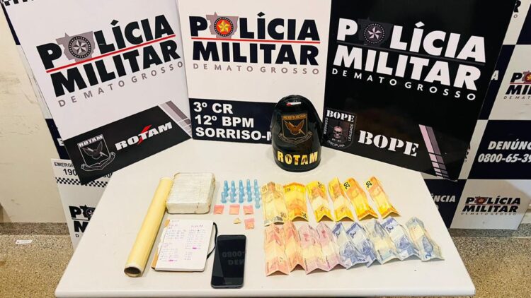 Rotam prende faccionada encontrada com tablete de cocaína