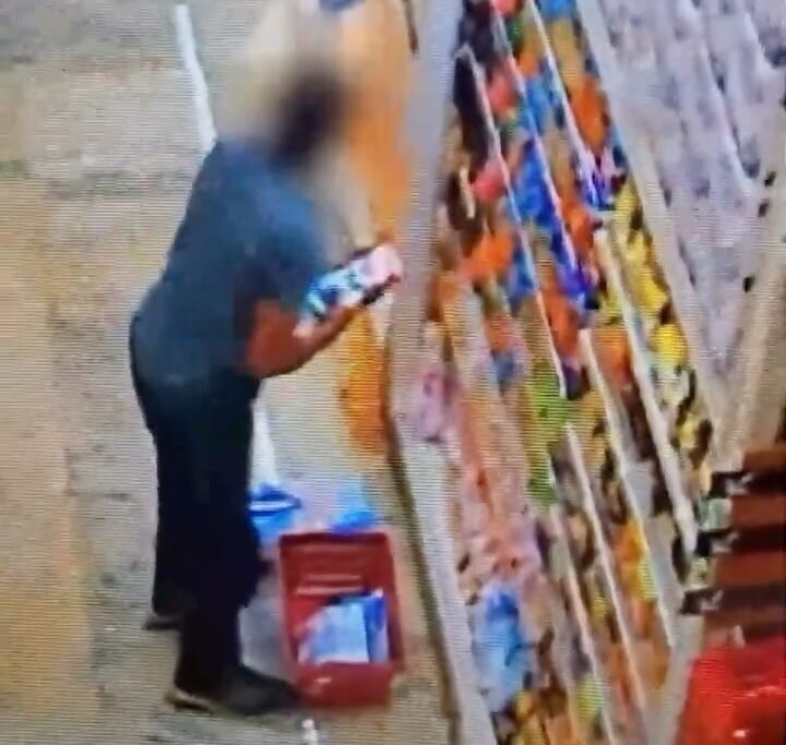 Homem foragido por homicídio é preso após furtar supermercado em Santa Maria; VEJA VÍDEO