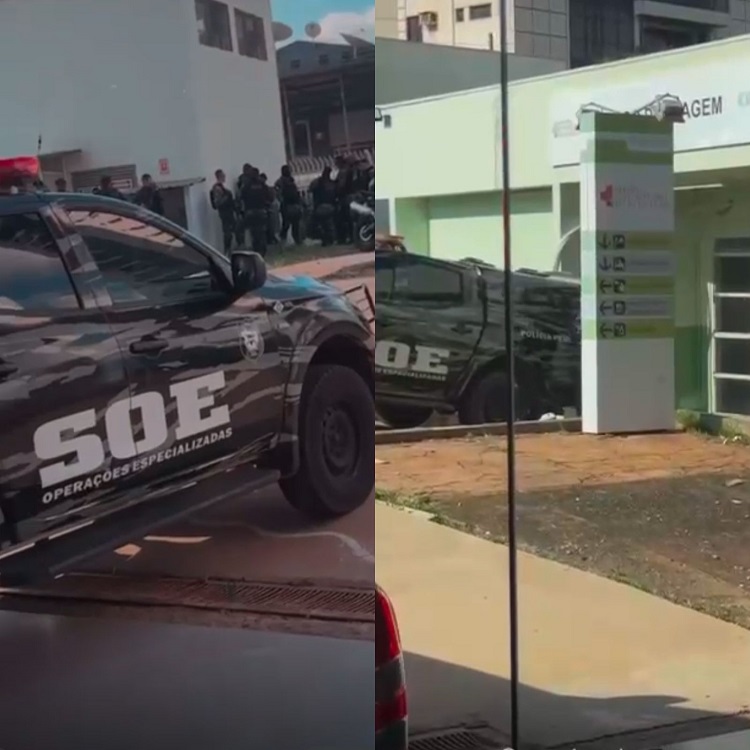 Forte esquema de segurança leva "Sandro Louco" a hospital em Cuiabá