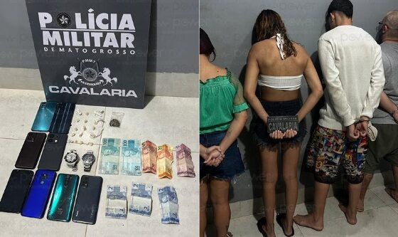 Casal e Adolescentes são Detidos por Tráfico de Drogas