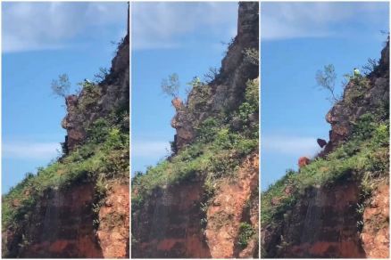 Vídeo Impactante Mostra Rocha Caindo no Portão do Inferno