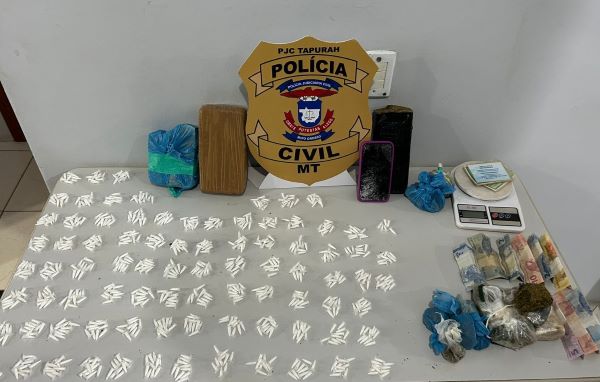 Dupla é presa com drogas em grande quantidade