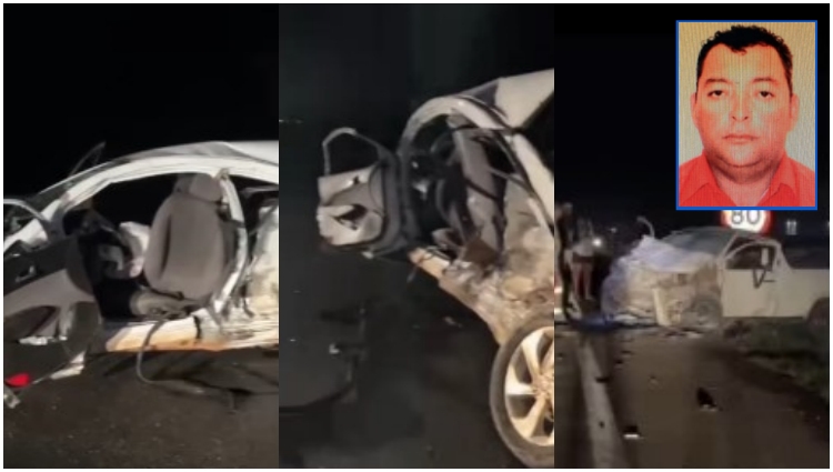 Motorista morre e outras pessoas são socorridas após acidente entre três veículos