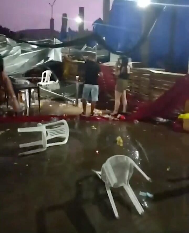 Forte tempestade em cidade do Rio Grande do Sul deixa 30 feridos e danos graves; VEJA VÍDEO
