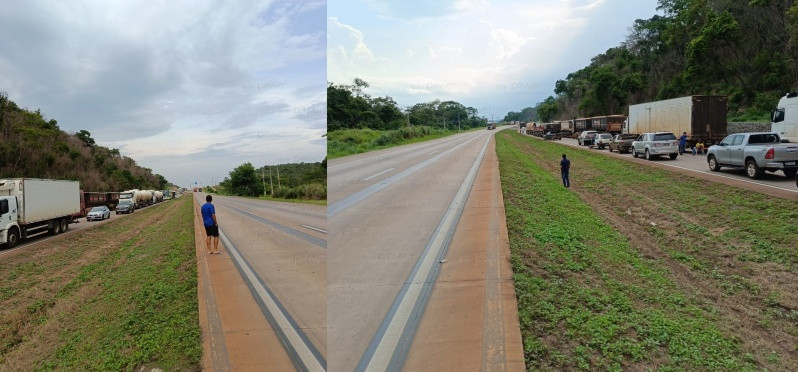 Carga de Milho Derrapada em Nobres Interdita Pista