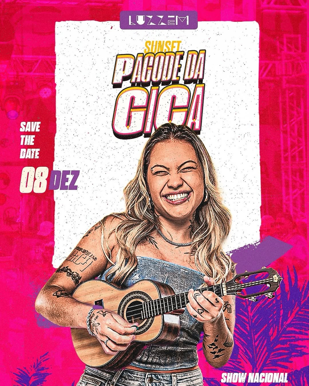 Gica promete agitar o domingo em Cuiabá com show imperdível na Luzzem; VEJA VÍDEO