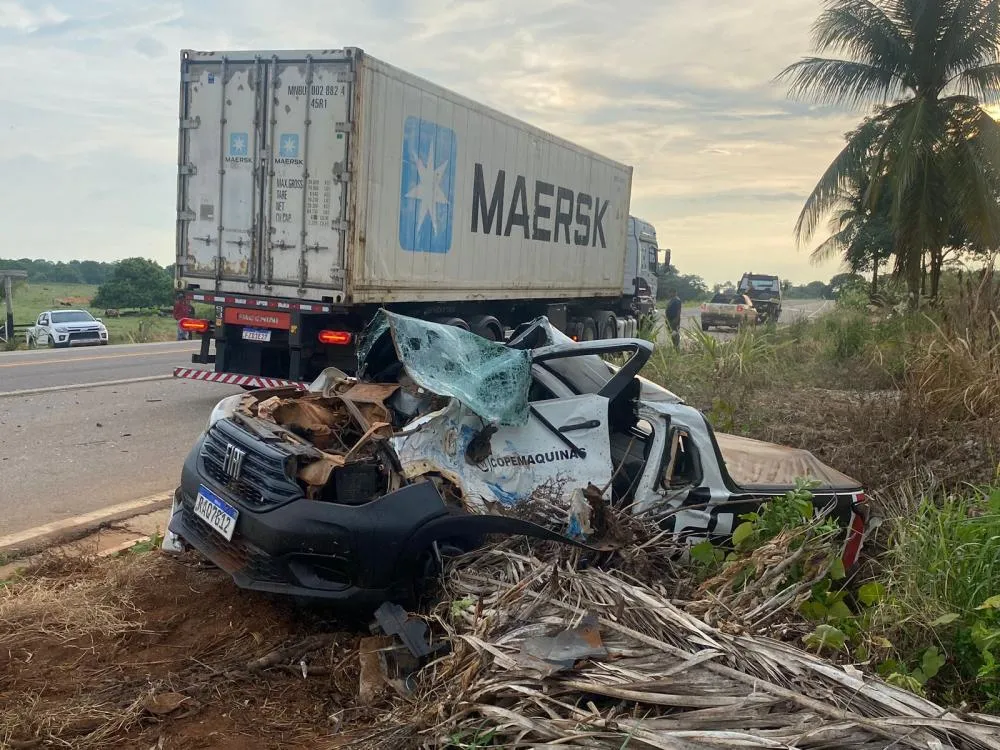 Acidente na BR-174 deixa lição de segurança no Trevo do Cacho
