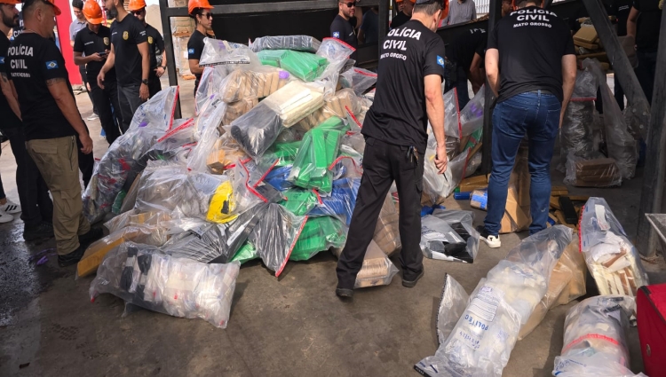 Carga de 3,5 toneladas de entorpecentes é incinerada pela Polícia Civil