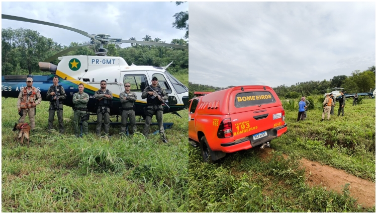 Bombeiros resgatam mulher que ficou seis dias perdida em área de mata em MT