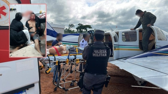 Sargento leva 8 tiros em "terra sem lei" e é transferido de avião em MT